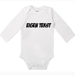 132-Romper met eigen tekst 132-Romper met eigen tekst