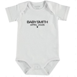 794- Baby romper met familie naam  794- Baby romper met familie naam