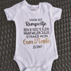 398-Zwangerschaps aankondiging romper 398-Zwangerschaps aankondiging romper