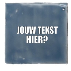 869- Tegeltje met eigen tekst.
