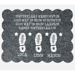 1004- Sinterklaas schoenzet matje 1004- Sinterklaas schoenzet matje