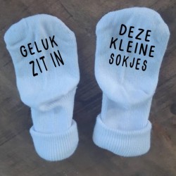 153- Geluk zit in deze kleine sokjes