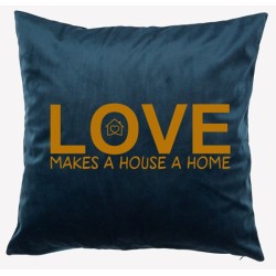 917- Love makes a house a home kussen