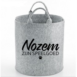 452-Speelgoedmand hond met naam 452-Speelgoedmand hond met naam