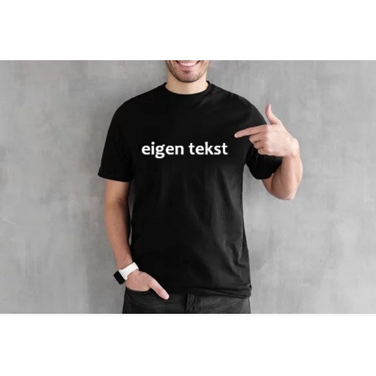 279- T-shirt met eigen tekst