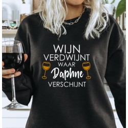 069-Wijn sweater met naam 069-Wijn sweater met naam