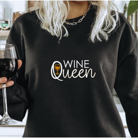 201-Wine queen Sweater