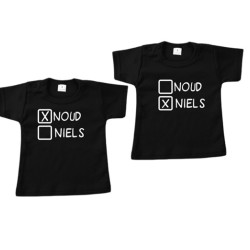 719- Tweeling namen shirts 719- Tweeling namen shirts