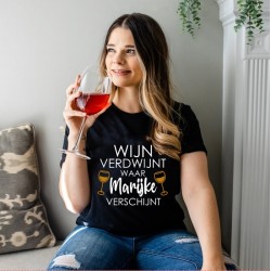 282- Wijn shirt met naam 282- Wijn shirt met naam