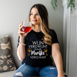 282- Wijn shirt met naam 282- Wijn shirt met naam