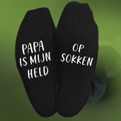 002-Papa is mijn held op sokken 002-Papa is mijn held op sokken