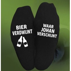 530-Bier sokken met naam 530-Bier sokken met naam