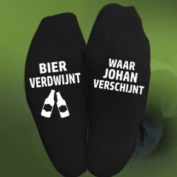 530-Bier sokken met naam 530-Bier sokken met naam