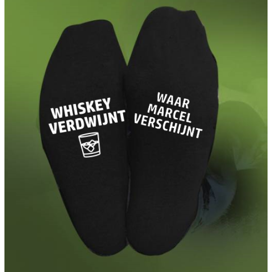 531- Whiskey sokken met naam